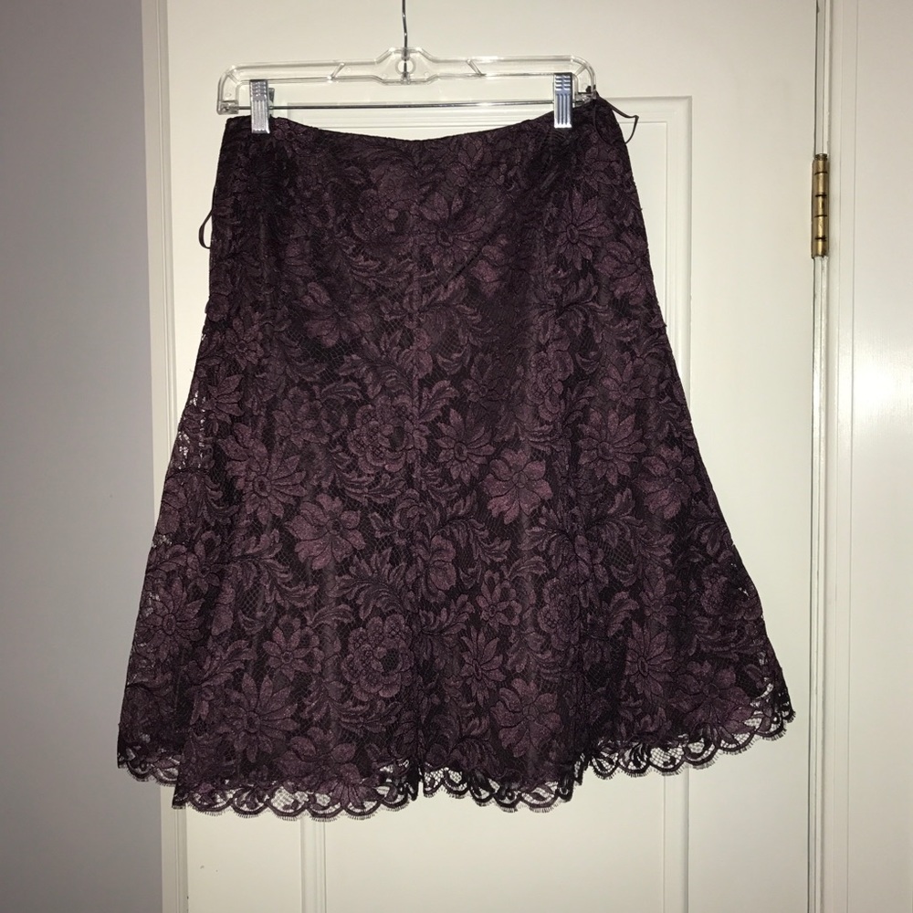Ralph Lauren Purple Lace Skirt
